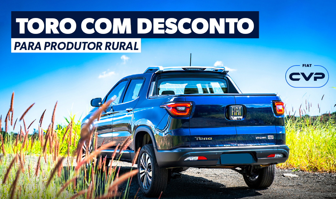 Fiat Toro Produtor Rural: preços com até 8% de desconto